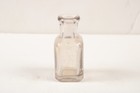 3 Small Vintage Bottles Clear Glass 3 Inches