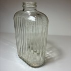 Refrigerator Glass Jar   Water Bottle Vintage Clear