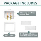  pack Of 10   Washing Machine Outlet Box 1 2 Inch Pex Crimp Inlet X 3 4 Inch Mht