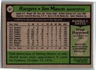 1979 -jim Mason- Topps Autograph signed auto Baseball Card  67 Rangers