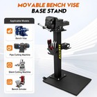 Movable Heavy Duty Bench Vise Stand W  Accessory Rack For Vise grinder polisher