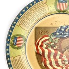 1860 Antique Francis Scott Key Flag Cd Kenny Co 9 5  Advertising Tin Litho Plate