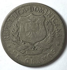 1897 A Dominican Republic One Peso Silver Coin Km  16