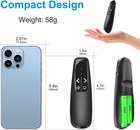 2 Units Wireless Presenter Remote Usb Clicker For Ppt Classroom Slideshow