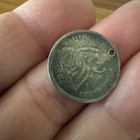 1882 Silver Us Seated Liberty Dime Victorian Love Token Ornate Initials C W