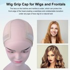 Wig Cap With Grip Band For Keeping Wigs In Place Wide Transparent Lace Non Slip