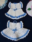 Lot 12 Vtg Crocheted Potholders Hot Pads Dresses Playsuit Basket Flowers Rounds