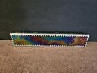 Signed David Sugich 1994 Handmade Iridescent Stained Glass Kaleidoscope 12  Vtg