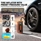 Portable Air Compressor Tire Pump  150 Psi Car Tire Inflator With Led Light