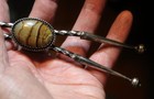 Beautiful Small Southwestern Handmade Sterling Silver   Jasper Stone Bolo Tie