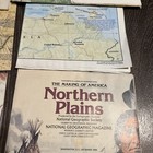 Vintage Lot Of 6 National Geographic Wall Maps United States Northern Plains