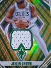 2023 Phoenix Jaylen Brown  patch Gold 01 10 Holo Game Worn Jersey - Rare
