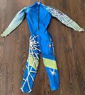 Spyder Blue Green Size M Independent Ski Racing Padded Downhill Speed Gs Suit