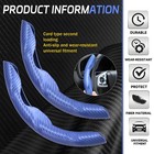 2 Pc Car Carbon Fiber Steering Wheel Cover  Antiskid   Scratchproof Ultra Thi   