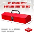 16  Portable Metal Tool Box Storage Tray Bin Workshop Tool Parts Organizer