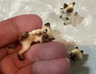 Rare Playful Kittens Hagen Renaker Porcelain      Usa Vintage Antique      Look 
