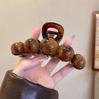1pc Fashion Pearl Large Simple Elegant Acrylic Hair Claw Hairpin For Women s