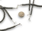 Navajo Sterling Silver Rondelles Saucer Flat Bead Necklace 4mm 20  97420