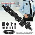 Tactical Police Security Guard Duty Belt Nylon Utility Kit Pouch System Black