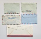 1957 Air Mail Covers Letters Mcdonnell Aircraft  Italy  Portugal blank Lot Of 5 