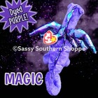      Magic      1995 Ty Beanie Babies Winged Dragon  hand-dyed Purple  Baby  mwmt 