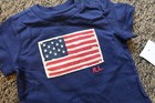 New Ralph Lauren Baby Boy s American Flag T-shirt - Size 3m - Navy Blue