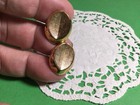 Nice Looking Vintage Pair Of Goldtone Mens Cufflinks Football Shaped