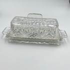 Durand France Villemont Covered Butter Beurrier Lead Crystal Vtg Nos New In Box
