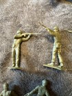 Vintage Marx Type Rare Light Green German Soldiers Toy Military Army Lot X 16
