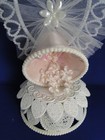 New Vintage Wilton  wedding Chime   Wedding Caketop  Pink Satin Bells   103-7028