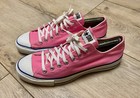 Vtg 90s Converse Chuck Taylor All Star Pink Low Shoes Made In Usa Men 10 5 10  