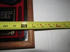Vintage Budweiser Beer Mirror Glass Framed Bar Sign 13    X 10    Man Cave Pub Brew