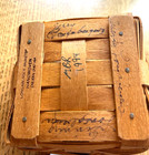 Longaberger 3 Family Signatures  Sweet Basil Basket With Leather Handles
