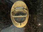 Vintage 1835 State Of Michigan Brass Belt Buckle First American Bank Co Eb-2829