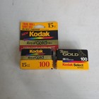 Batch Lot 4 Rolls Kodak Vintage Expired 35 36mm Film 100 200 -sealed - Read
