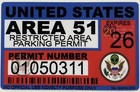 Area 51 License Sticker Permit Funny Decal Bumper Alien Ufo Conspiracy Space Usa
