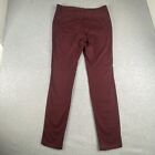 Ana Pants Womens 30 10 Burgundy Denim Skinny Stretch Preppy Workwear Casual