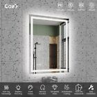 28x36   Led Bathroom Mirror Wall Vanity Mirror Dimmable Anti-fog Tempered Glass