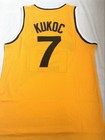 Toni Kukoc  7 Jugoplastika Pop 84 Yugoslavia Basketball Jersey Stitched Yellow