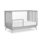 Evolur Acrylic Millennium 4 In 1 Convertible Crib Toddler Rail I Easily Cover   