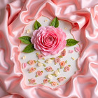 100 Pcs 15mm Multicoloured Mini Rose Flowers Satin Ribbon Bows Appliques Diy Sew