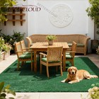 7ft X 10ft Artificial Grass Mat Synthetic Landscape Fake Lawn Pet Dog Turf Garde