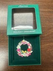 New 2024 Masters Tournament Holiday Floral Wreath Ornament Golf Christmas Decor