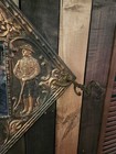 Rare 1890s Antique Uss Olympia Hammered Copper On Wood Mirror Rare 18  X 18 