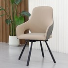 Fativo 2x Dining Chairs 360   Rotatable Leather Kitchen Chairs W Backrest F Hotel