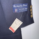 Austin Reed Men   s Navy Blue Fine Knit Wool Sport Coat Blazer Jacket 42 L