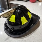 New Cairns Authentic 1010 Fire Helmet Firefighter Neck Shield Black Model Nfpa