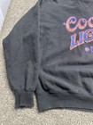 Vintage Russell Athletics Black Coors Light Beer Crewneck Sweatshirt Pro Usa L