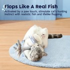 Cat Toys Flopping Fish With Silvervine And Catnip  Moving Kitten Kicker