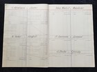 1880s Xl French Vintage Ledger Pages X 2 - Paper Crafts Junk Journal